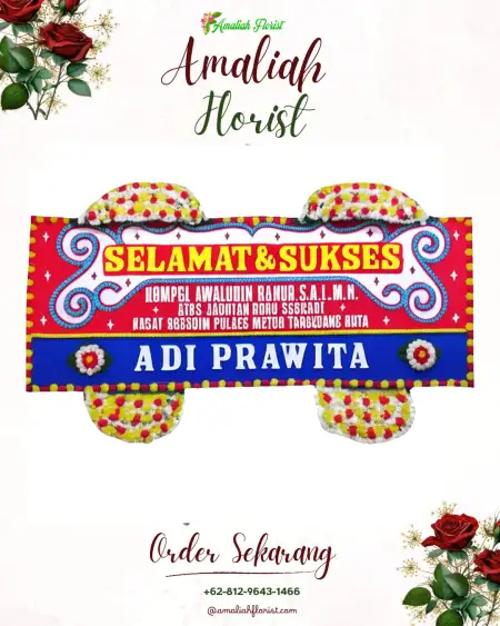 Papan Bunga Ucapan Selamat Drajat
